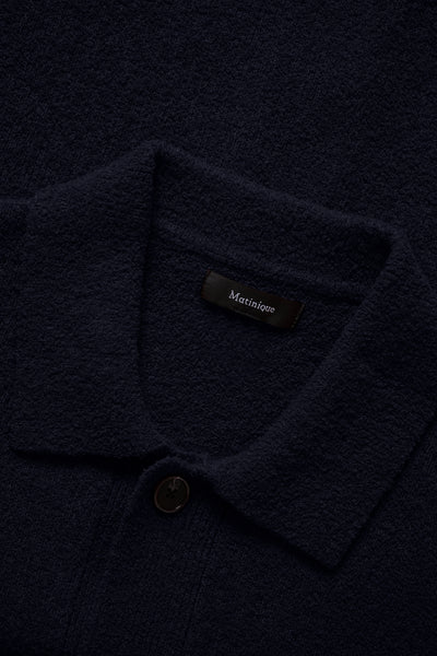 Matinique Mabarode Wool Mix Cardigan - Dark Navy
