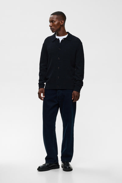 Matinique Mabarode Wool Mix Cardigan - Dark Navy
