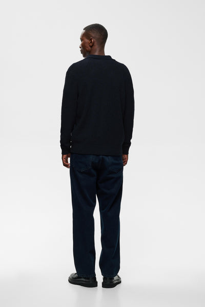 Matinique Mabarode Wool Mix Cardigan - Dark Navy
