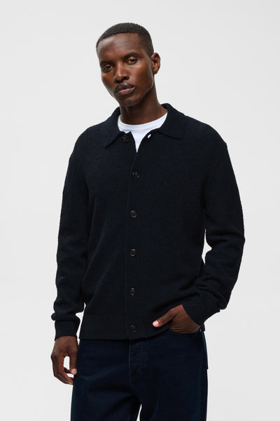 Matinique Mabarode Wool Mix Cardigan - Dark Navy