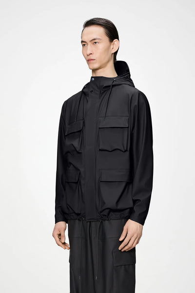Rains Pocket Jacket - Black