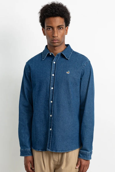 Edmmond Duck  Denim Shirt - Stone Wash