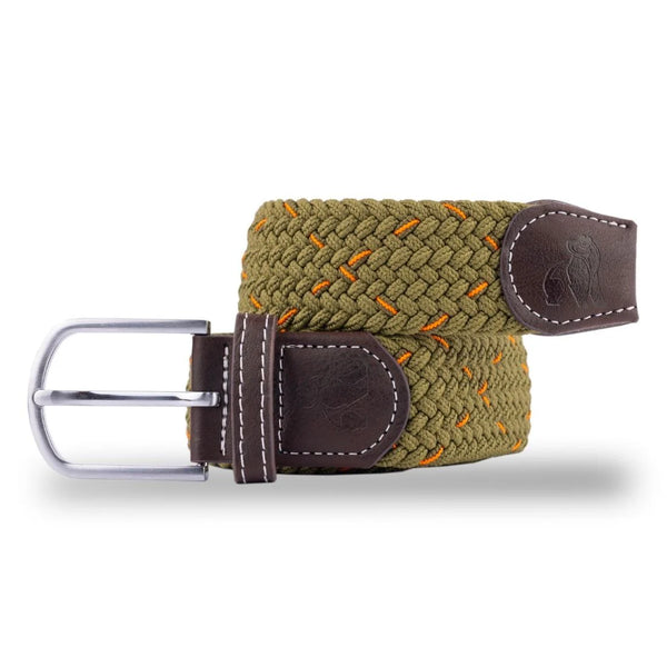 Swole Panda Woven Belt - Khaki Orange