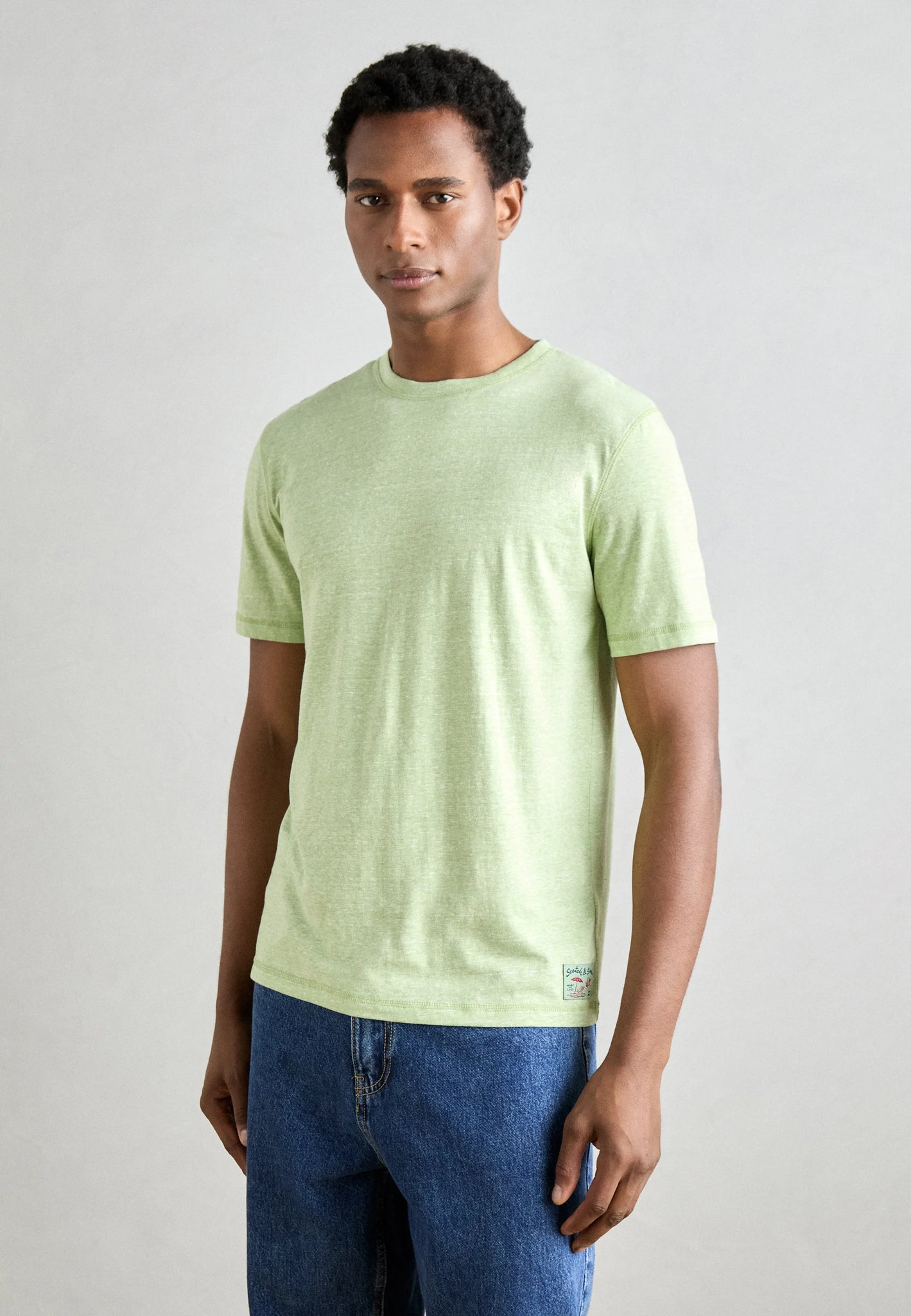 Scotch & Soda Melange Tee - Pistachio