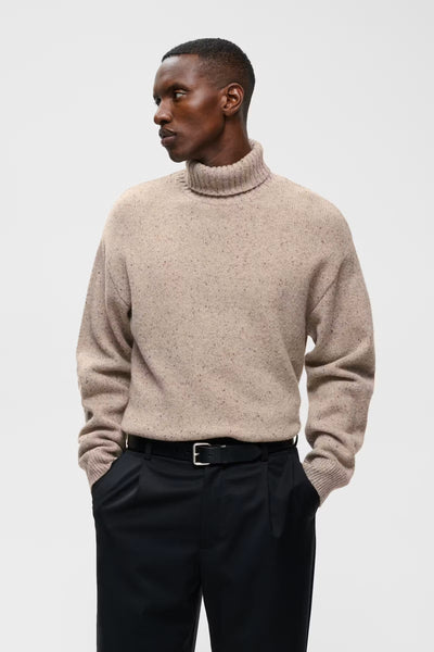 Matinique Masweatio Rollneck Knit - Eggnog