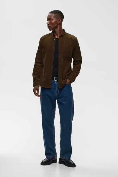 Matinique Matrostol Cord Shirt - Dark Earth (Brown)