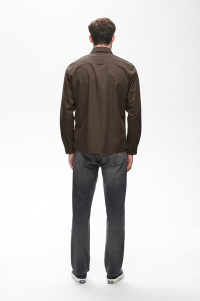 Matinique Machristaldo L/S Shirt - Turkish Coffee (Brown)