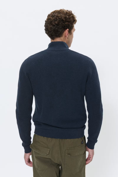 Matinique Malagoon Half Zip - Dark Navy Mel
