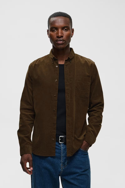 Matinique Matrostol Cord Shirt - Dark Earth (Brown)