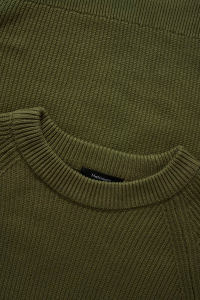 Matinique Mahellson Sweater - Olive Night (Green)