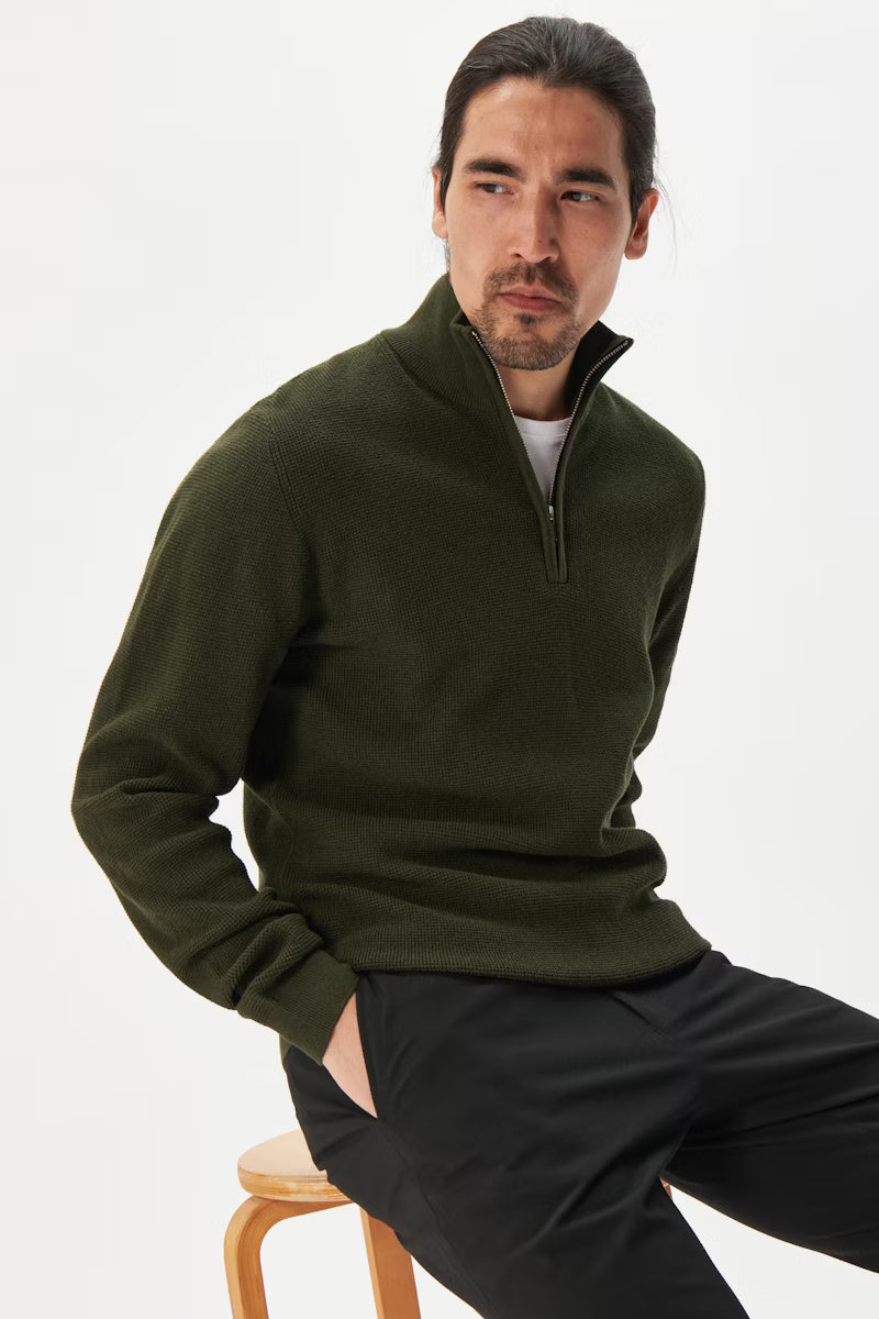 Matinique Malagoon 1/4 Zip - Dark Forest