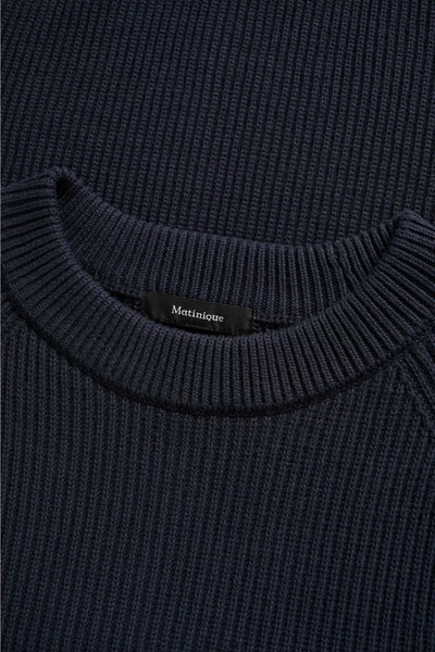 Matinique Mahellson Sweater - Dark Navy