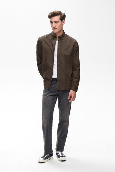 Matinique Machristaldo L/S Shirt - Turkish Coffee (Brown)