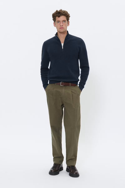 Matinique Malagoon Half Zip - Dark Navy Mel