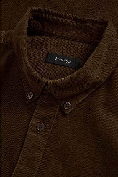 Matinique Matrostol Cord Shirt - Dark Earth (Brown)