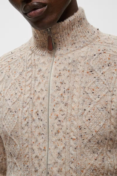 Matinique Mablimey Zip Cardigan - Eggnog