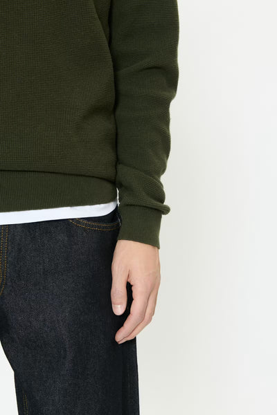 Matinique Malagoon Crew Knit - Dark Forest (Green)