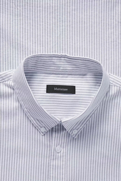 Matinique Striped Matrostol l/S Shirt - Blue Mirage