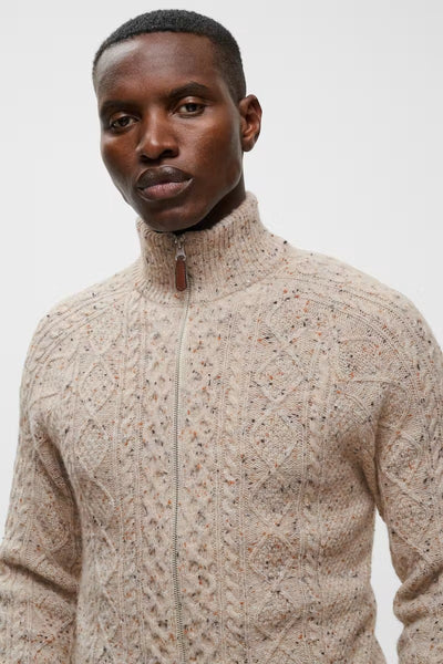 Matinique Mablimey Zip Cardigan - Eggnog