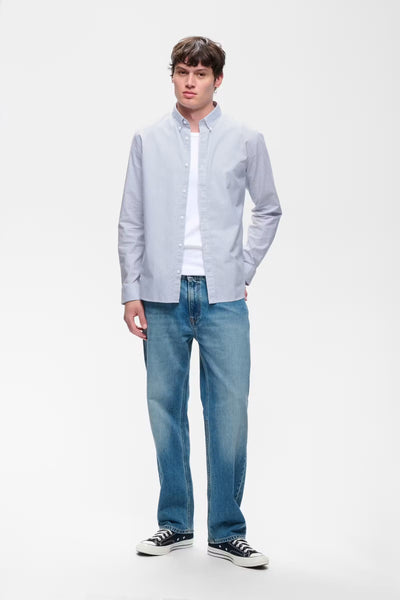 Matinique Striped Matrostol l/S Shirt - Blue Mirage