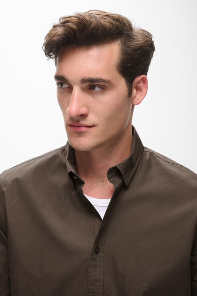 Matinique Machristaldo L/S Shirt - Turkish Coffee (Brown)