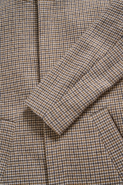 Matinique Harvey N Check Overcoat - Turkish Coffee