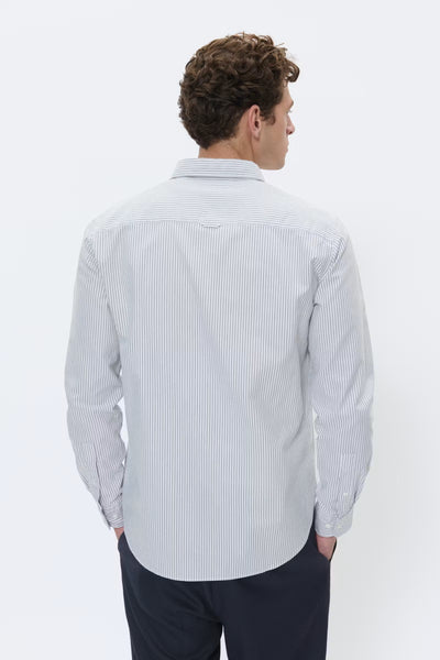 Matinique Matrostol Striped L/S Shirt - Olive Night