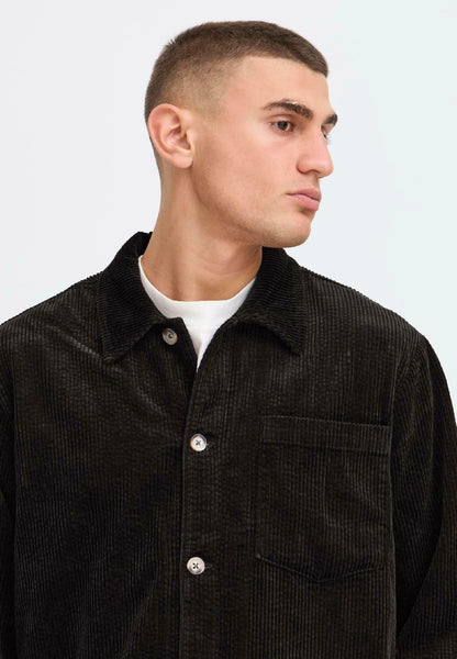 !Solid Sdingvi Overshirt - True Black