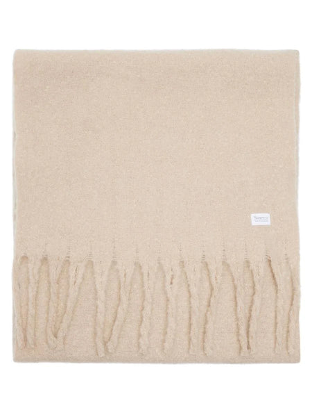Knowledge Cotton Apparel Recycled Scarf - Light Feather Grey