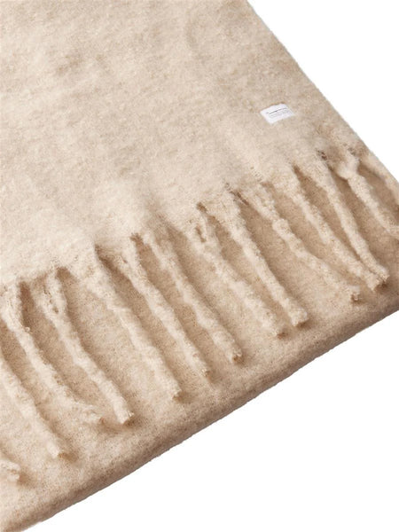Knowledge Cotton Apparel Recycled Scarf - Light Feather Grey