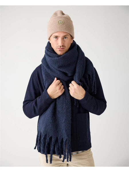 Knowledge Cotton Apparel Recycled Scarf - Light Feather Grey
