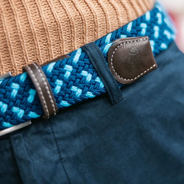 Swole Panda REPREVE® Woven Belt - Blue Spot