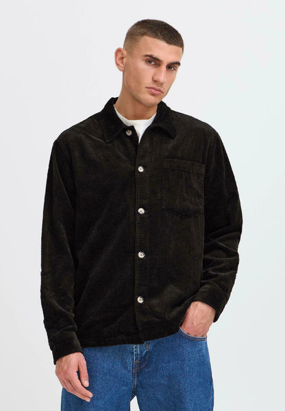 !Solid Sdingvi Overshirt - True Black