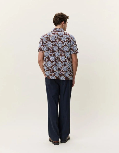 Les Deux Flower AOE S/S Shirt - Delicioso (Brown)