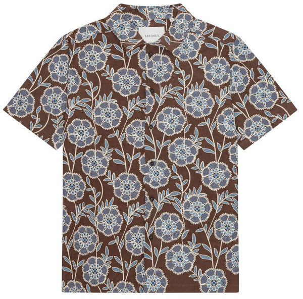Les Deux Flower AOE S/S Shirt - Delicioso (Brown)