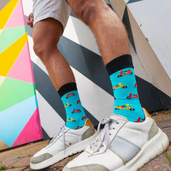 Swole Panda Scooter Bamboo Socks