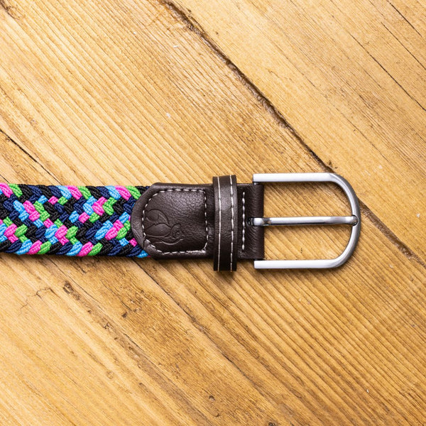 Swole Panda  REPREVE® Woven Belt - Neon Zig Zag