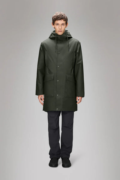Rains Nome Long Parka - Green
