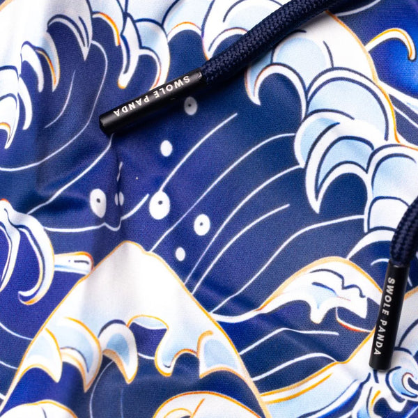 Swole Panda Hydromotion Swim Shorts - Wave Pattern