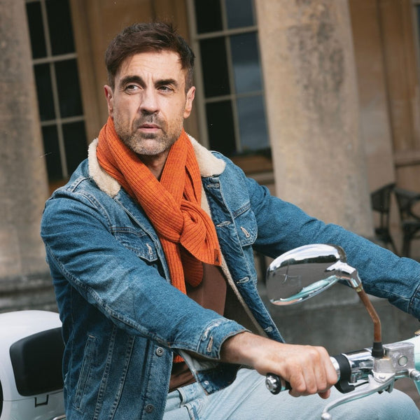 Swole Panda Organic Cotton Scarf - Burnt Orange