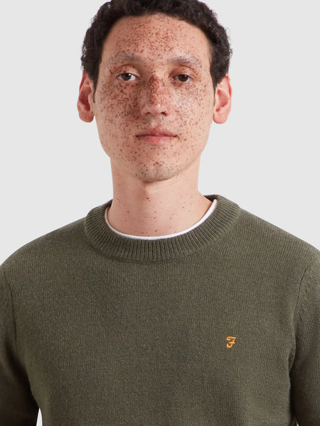 Farah Maidstone Lambswool Jumper - Rosemary