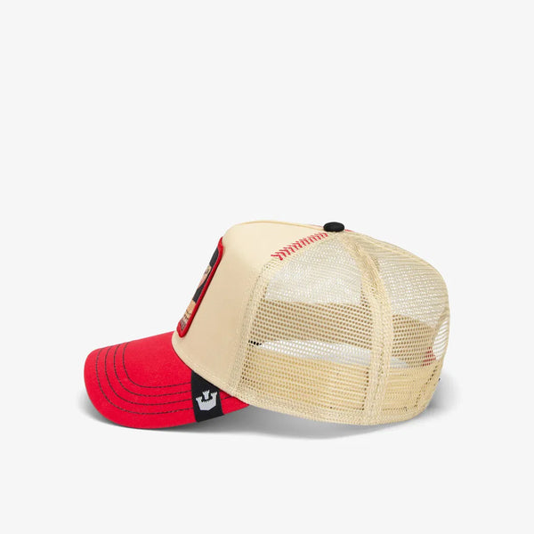 Goorin Bros. The Venom Snake Trucker Cap - Beige/Red