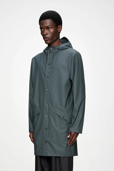 Rains Long Jacket W3 - Dark Grey