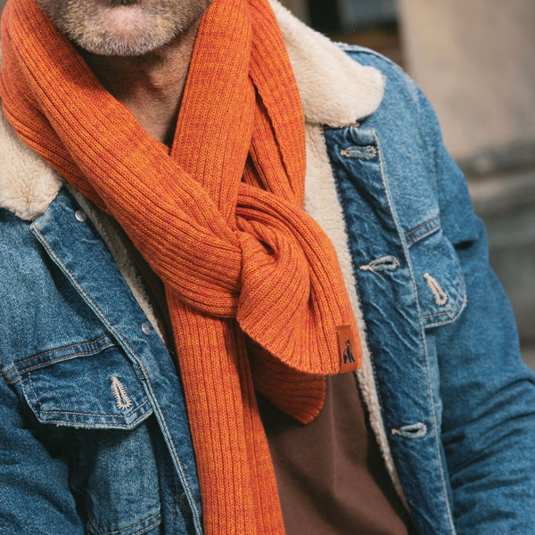 Swole Panda Organic Cotton Scarf - Burnt Orange