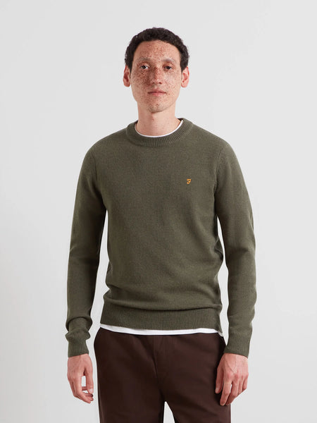 Farah Maidstone Lambswool Jumper - Rosemary