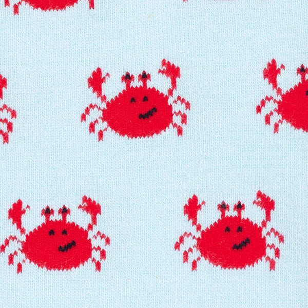 Swole Panda Bamboo Crab Sock - Sky Blue