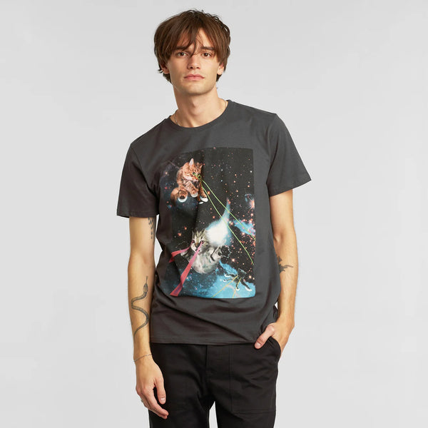 Dedicated Stockholm Lazer Cats Tee - Forged Iron