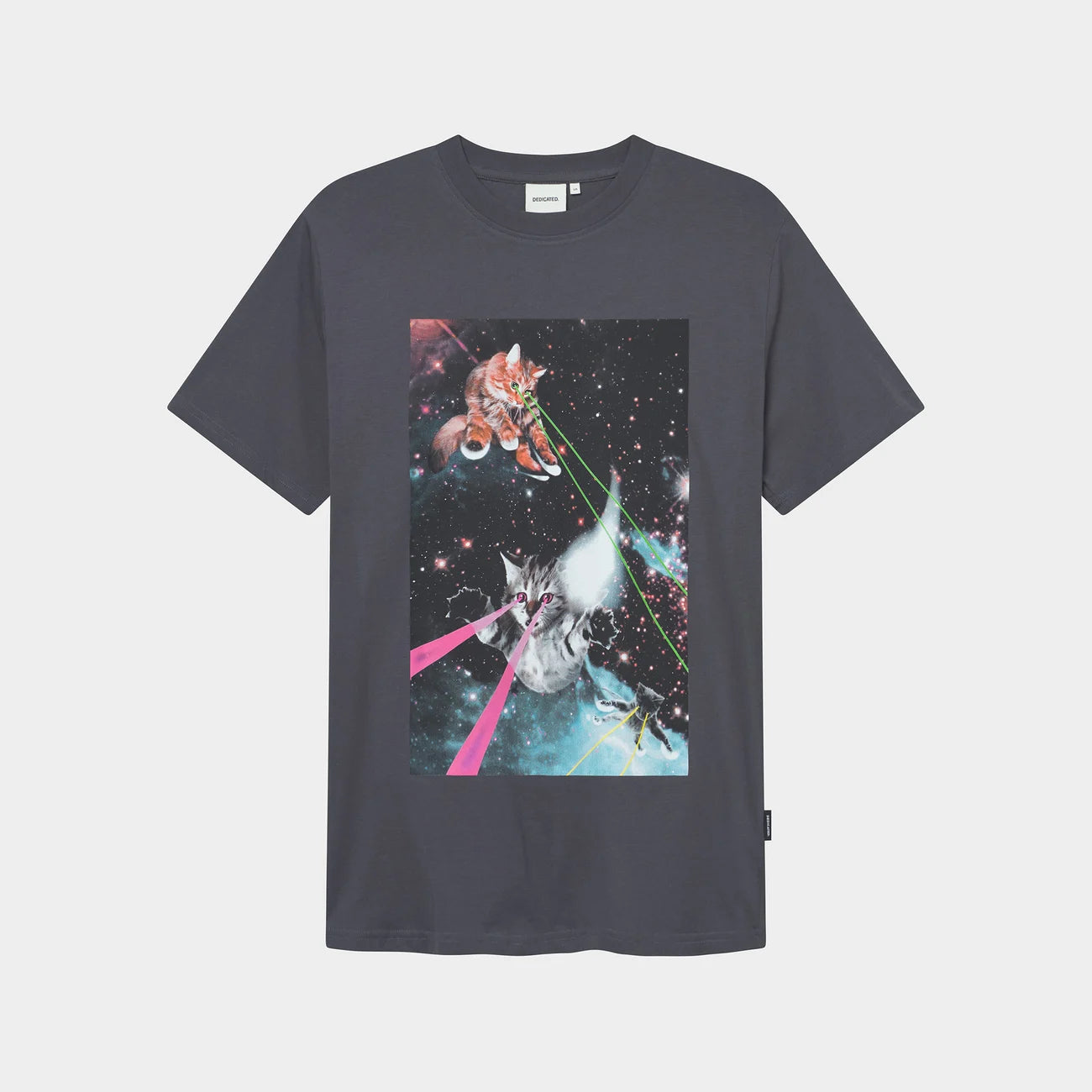 Dedicated Stockholm Lazer Cats Tee - Forged Iron