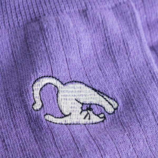 Dedicated Knivsta Mens Plow Pose Socks - Paisley Purple