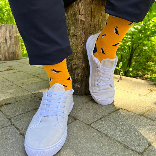 Swole Panda Bamboo Puffin Socks